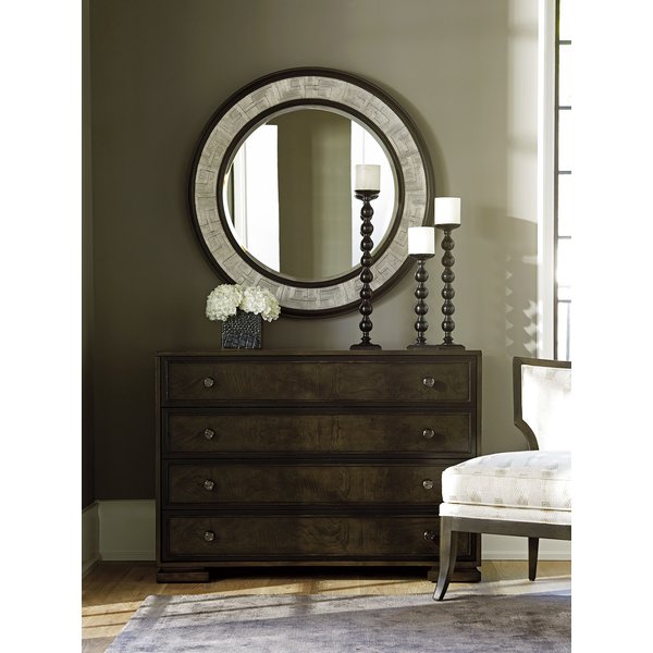 Barclay Butera Brentwood 4 Drawer Dresser with Mirror | Wayfair