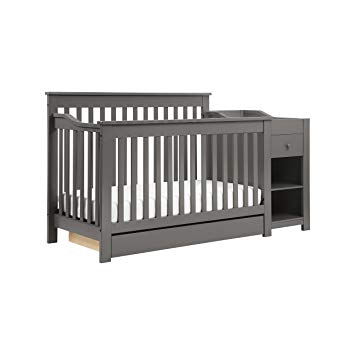 Amazon.com : DaVinci Piedmont 4-in-1 Crib & Changer Combo, Slate : Baby