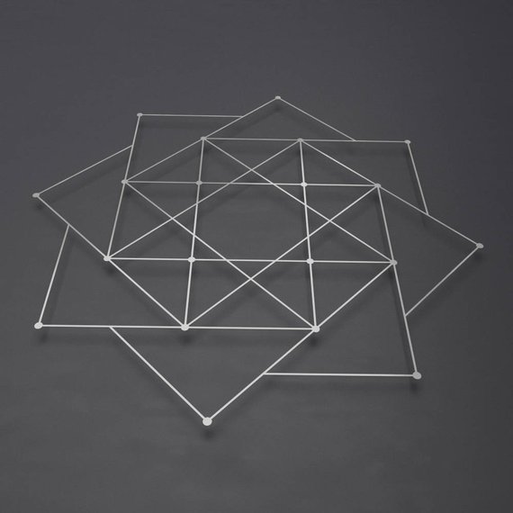 Spiraling Squares Abstract Metal Wall Art Sculpture Modern | Etsy