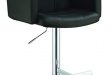 Amazon.com: Coaster Adjustable Bar Stool with Arms in Black Faux