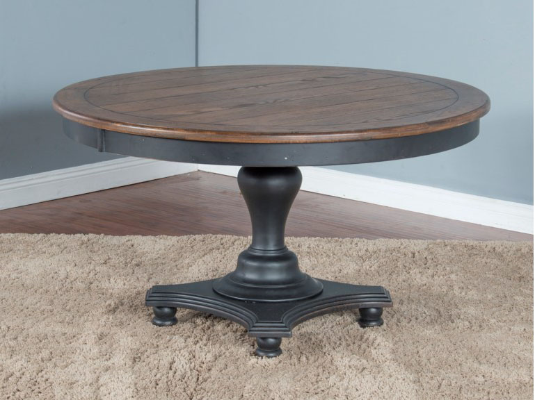 Adjustable Height Round Dining Table