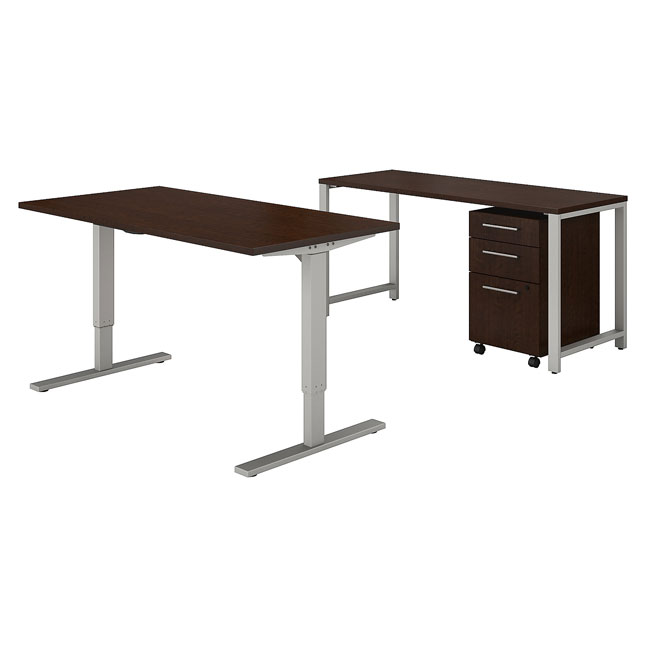 Bush Business Furniture 400 Series Table Desk With Credenza And 3