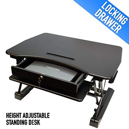 Amazon.com: Height Adjustable Standing Desk with Storage and Locking