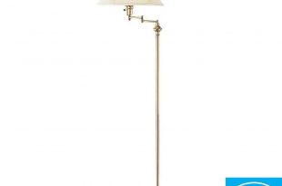 CAL Lighting 59 in. Antique Brass Swing Arm Metal Floor Lamp-BO-314