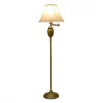 Antique Brass Swing Arm Floor Lamp (Lamp Only) : Target