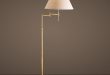 Library Swing-Arm Floor Lamp Antique Brass (available at RH Outlet