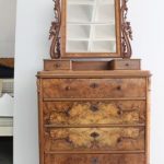 Antique Chest of Drawers with Mirror for sale at Pamono