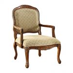 Amazon.com: Hand-Carved Wood Accent Arm Chair with Antique Oak