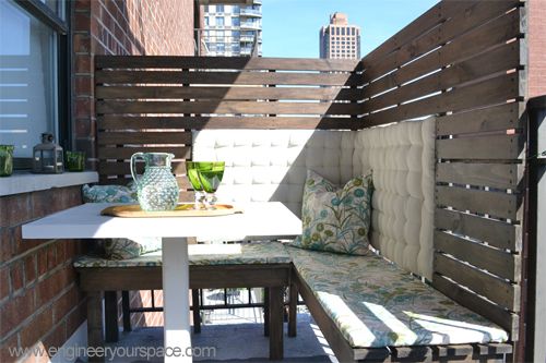 7 DIY Projects for Renters | Two Become OneApartment. | Balcony