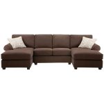 Shop Art Van Left and Right Facing Chaise with Armless Sectional