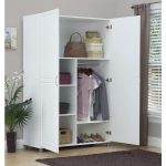 Shop SystemBuild White Kendall 48 inch Wardrobe Storage Cabinet