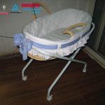 Cradle Wicker Basket With Lockable Wheels For Baby/baby Carrier/baby