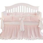 Amazon.com: Blush Coral Pink Ruffle Crib Bedding Set Baby Girl
