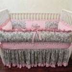 Baby Girl Crib Bedding Set Addilyn Girl Baby Bedding Pink | Etsy