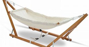 Amazon.com : Portable 100% Cotton Baby Hammock with Natural Wooden