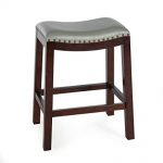 Amazon.com: Counter Bar Stools Bistro (Gray) Backless Wood Chairs