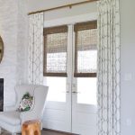 patterned curtains and bamboo shades for style and privacy | Drapery