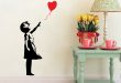 Banksy Wall Decals, Balloon Girl Inspired Banksy Vinyl Wall Art