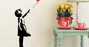 Banksy Wall Decals, Balloon Girl Inspired Banksy Vinyl Wall Art