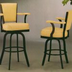 Swivel Bar Stool With Arms Quantiply Co Within Stools Backs And