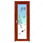 interior frosted glass bathroom door/aluminium glass double entry
