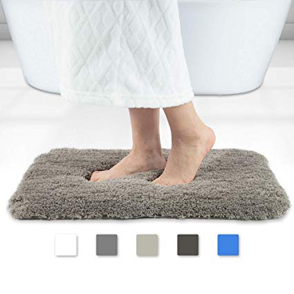 Amazon.com: Walensee Brown Bath Rugs Plush Soft Bath mats Microfiber