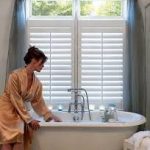 Modern Minimalist Bathroom Ideas with Waterproof Roller Blinds: Modern  Minimalist Bathroom Ideas with Waterproof Roller Blinds