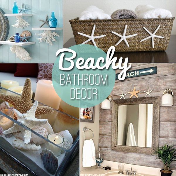 Beach themed decor ideas & inspirations for a summer bathroom