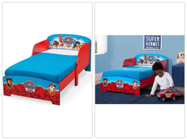 Paw Patrol Wooden Toddler Bed Kids Boys Bedroom Furniture for sale