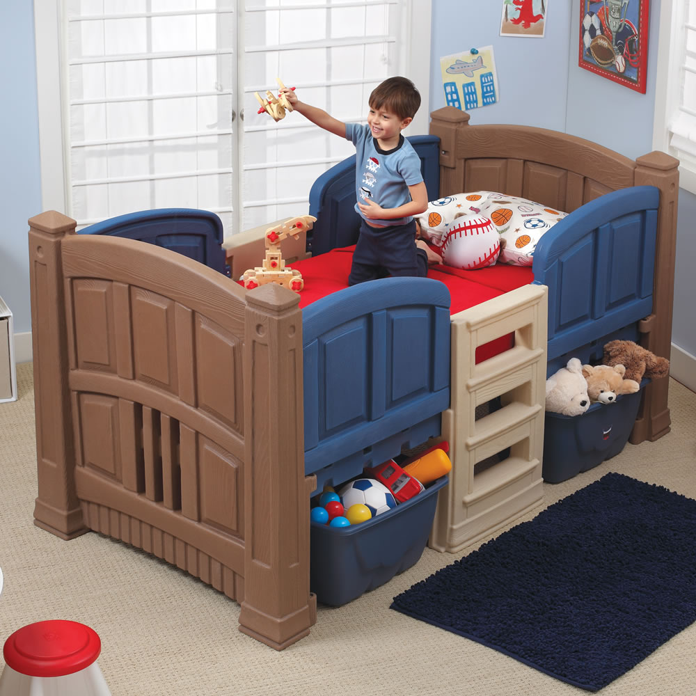 Boy's Loft & Storage Twin Bed | Kids Bed | Step2