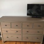 Used IKEA hemnes 8 drawer dresser gray-brown 63/37 $150.00 or best