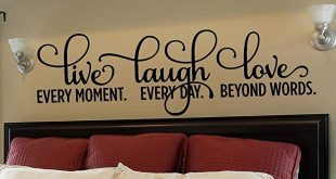 Amazon.com: Inspirational Quotes Wall Decals, Live Laugh Love