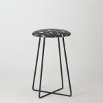 Stains Black and White Counter Stool by artprink | Society6
