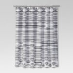 Multi - Stripe Shower Curtain Black - Threshold™ : Target