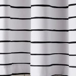 Jamesport Black and White Stripe Shower Curtain