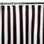 Black and White Striped Shower Curtain - Sin in Linen