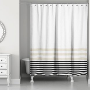 Striped Shower Curtains You'll Love | Wayfair