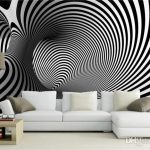 Black White Abstract Screw Artistic Backdrop Sofa Bedroom Wallpaper
