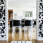 White and Black Dining Room - Eclectic - dining room - Janet Rice