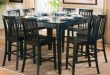 Amazon.com - 9pcs Contemporary Black Counter Height Dining Table & 8