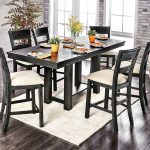 Thomaston Brushed Black Counter Height Dining Set - Shop for