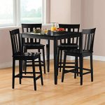 Amazon.com - Mainstays 5-piece Counter Height Dining Set, Black