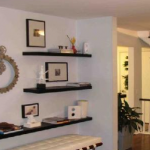 decorating with black floating wall shelves 2 | Ideas for the House