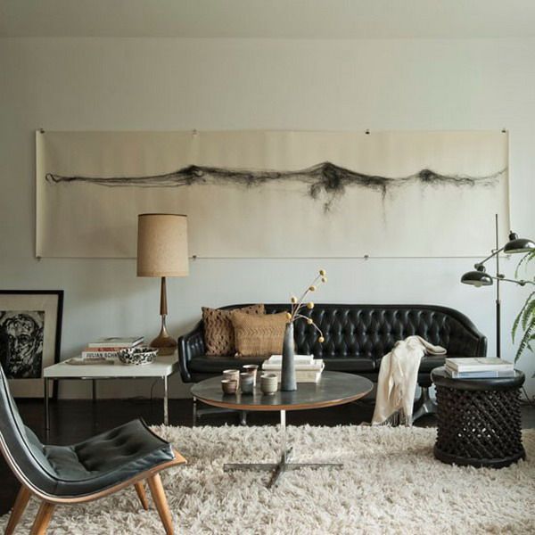 How To Decorate A Living Room With A Black Leather Sofa - Decoholic