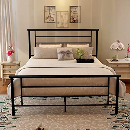 Black Queen Bed Frame With Headboard