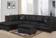 MODERN 2PC BLACK SECTIONAL SOFA AND CHAISE - Kassa Mall Home Furniture