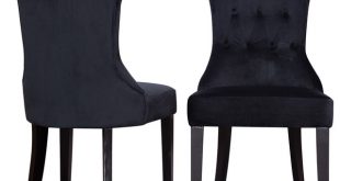 Parsons Elegant Tufted Upholstered Dining Chair, Set of 2