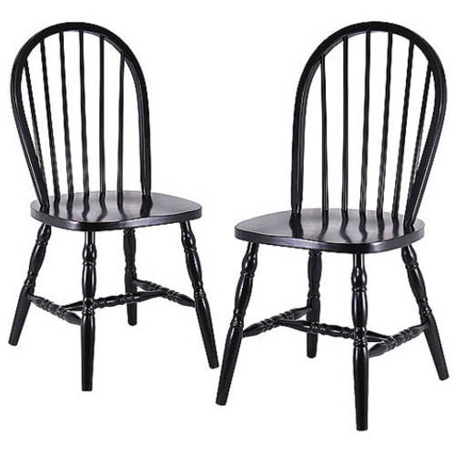 Winsome Wood Assembled 36-Inch Windsor Chairs with Curved legs, Set