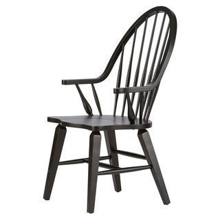 Shop The Gray Barn VermejoTraditional Rustic Black Windsor Arm Chair