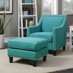 Emery Teal Accent Chair with Ottoman Costco $499 | Furniture | Teal